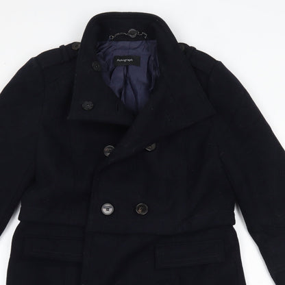 Autograph Womens Blue   Overcoat Coat Size 10
