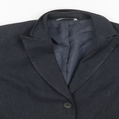 M&S Womens Grey   Jacket Blazer Size 8