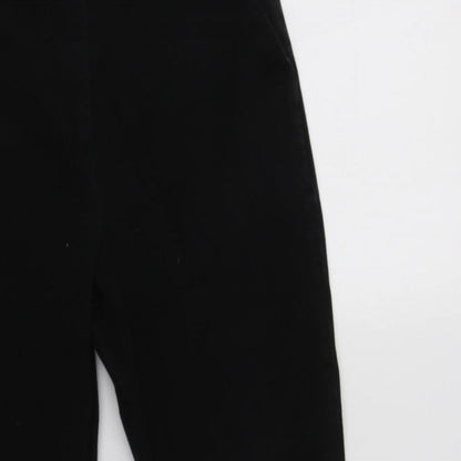 Country Road Womens Black  Cotton Trousers  Size 6 L24 in Regular