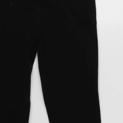 Country Road Womens Black  Cotton Trousers  Size 6 L24 in Regular