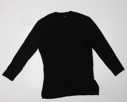 Womens UK Size 8 Preworn Black Cardigan Jumper