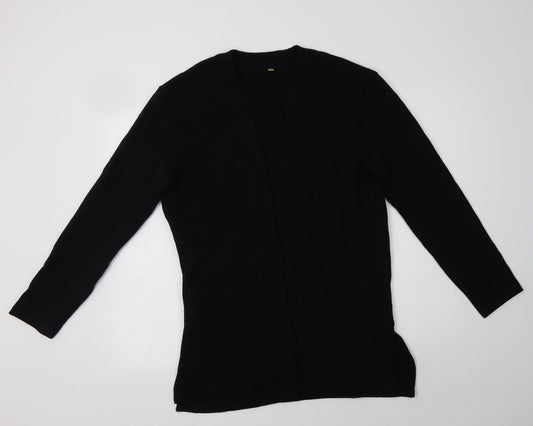 Womens UK Size 8 Preworn Black Cardigan Jumper