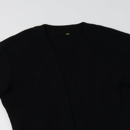 Womens UK Size 8 Preworn Black Cardigan Jumper