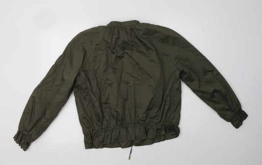 H&M Womens Green   Jacket Coatigan Size 12