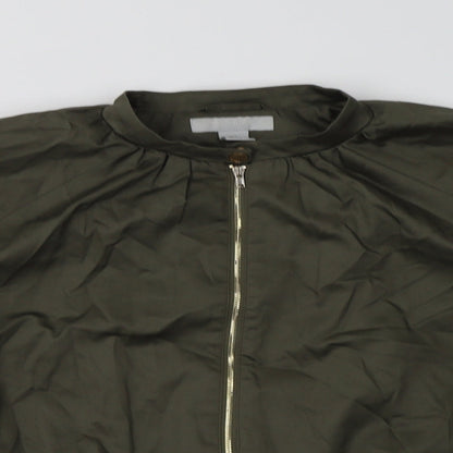 H&M Womens Green   Jacket Coatigan Size 12