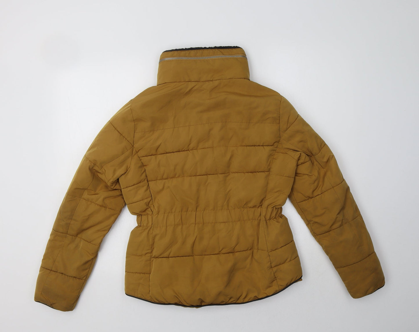 New Look Womens Yellow   Puffer Jacket Jacket Size 8