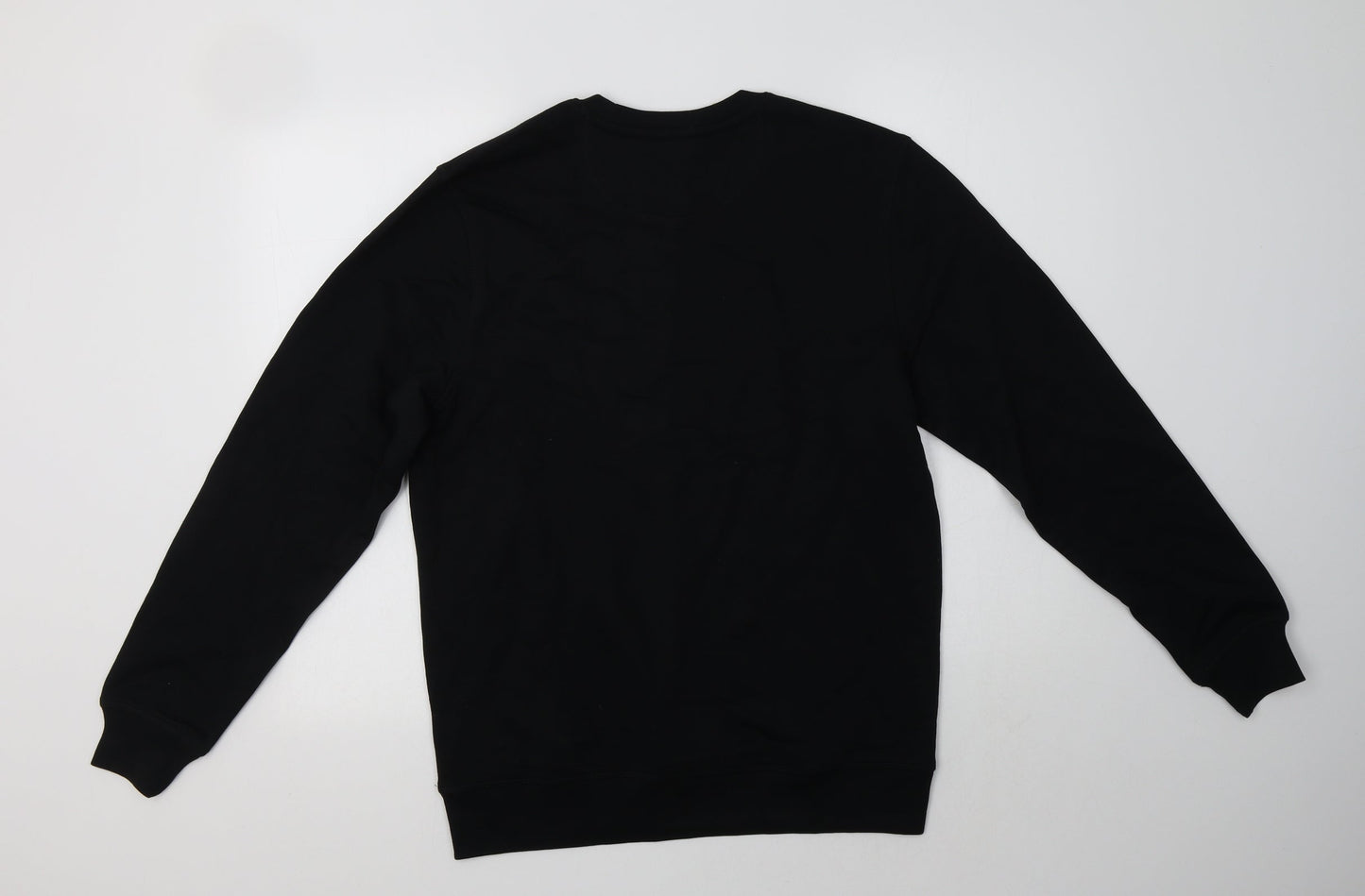 Fair Wear Womens Black Geometric Cotton Pullover Sweatshirt Size M