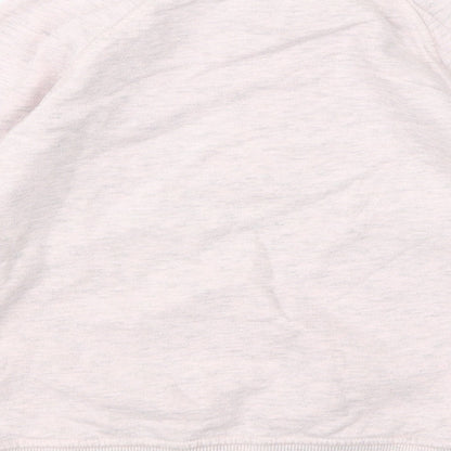 NEXT Girls Pink Round Neck  Cotton Pullover Jumper Size 4 Years