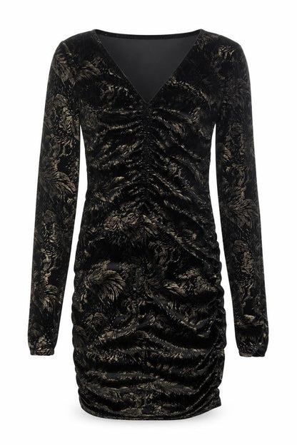 New Look Womens Multicoloured Floral Polyester Mini  Size 8  V-Neck