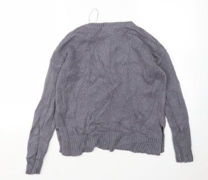 Womens UK Size S New Look Grey Pullover Jumper
