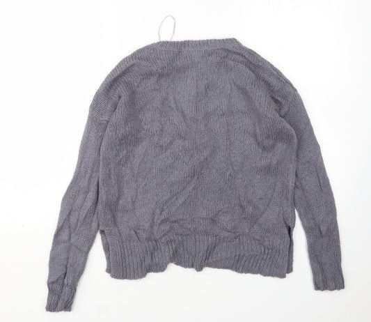 Womens UK Size S New Look Grey Pullover Jumper