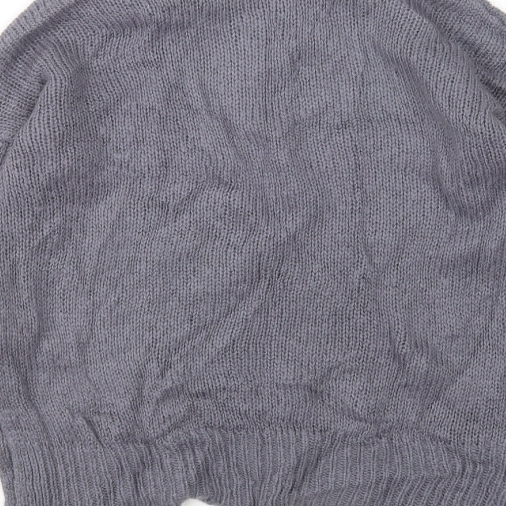 Womens UK Size S New Look Grey Pullover Jumper