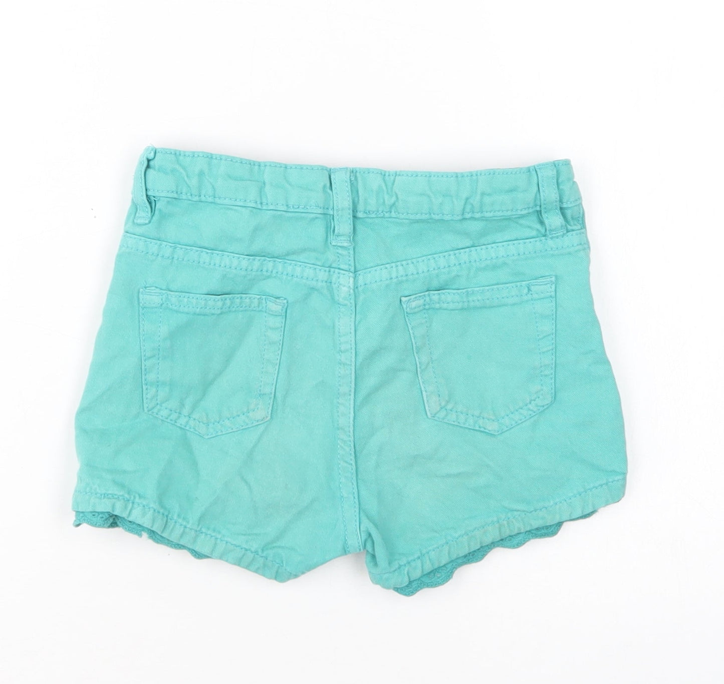 John Lewis Girls Green  Cotton Bermuda Shorts Size 5 Years  Regular