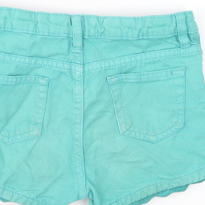 John Lewis Girls Green  Cotton Bermuda Shorts Size 5 Years  Regular