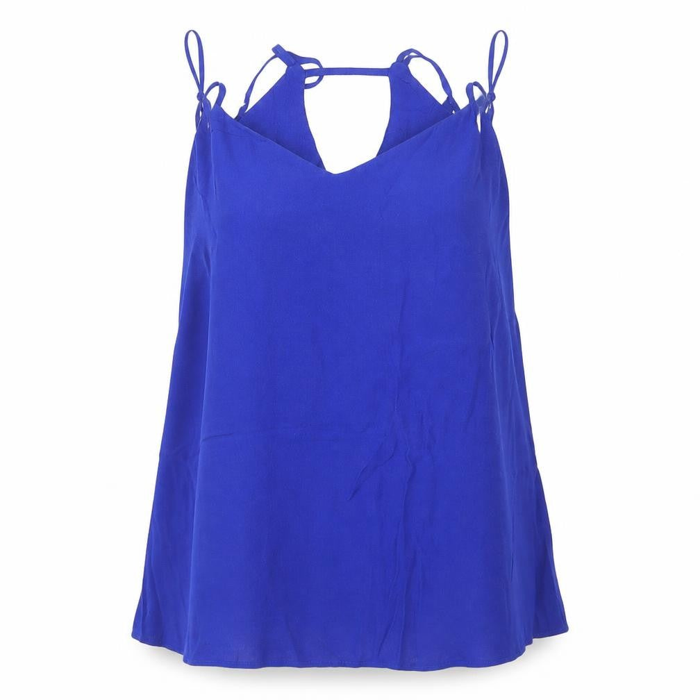 Womens UK Size 14 F&F Blue Basic Blouse