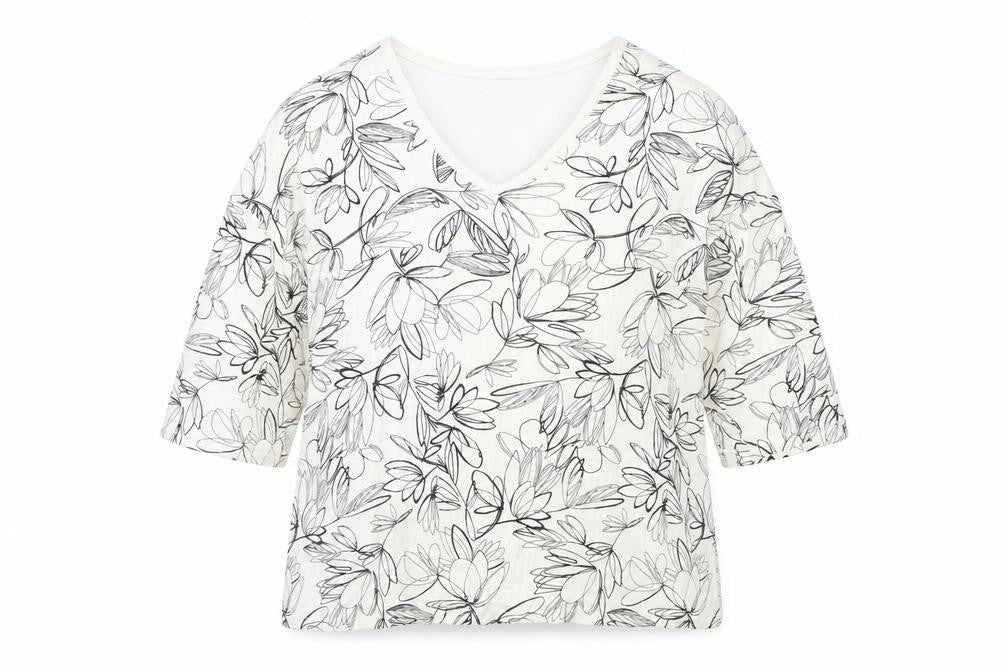 Womens UK Size 14 M&S Multicoloured Basic T-Shirt