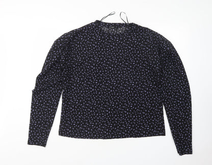 F&F Womens Multicoloured Round Neck Animal Print Polyester Pullover Jumper Size 14