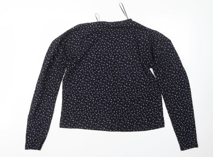 F&F Womens Multicoloured Round Neck Animal Print Polyester Pullover Jumper Size 14