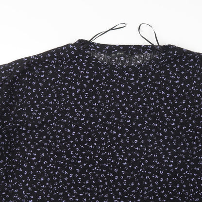 F&F Womens Multicoloured Round Neck Animal Print Polyester Pullover Jumper Size 14