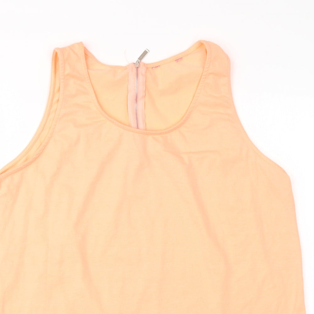 Womens UK Size 16 Peacocks Pink Basic Tank