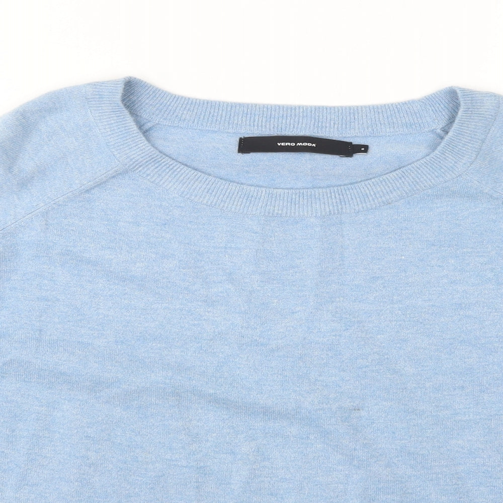 Womens UK Size S VERO MODA Blue Pullover Jumper