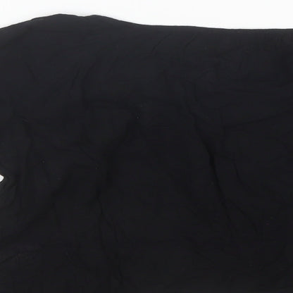 Miss E-Vie Girls Black  Viscose Basic Blouse Size 11 Years V-Neck