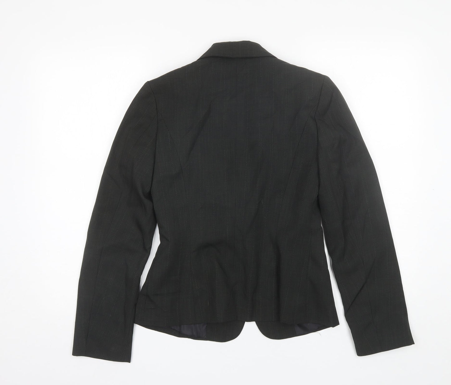George Womens Black  Polyester Jacket Blazer Size 8