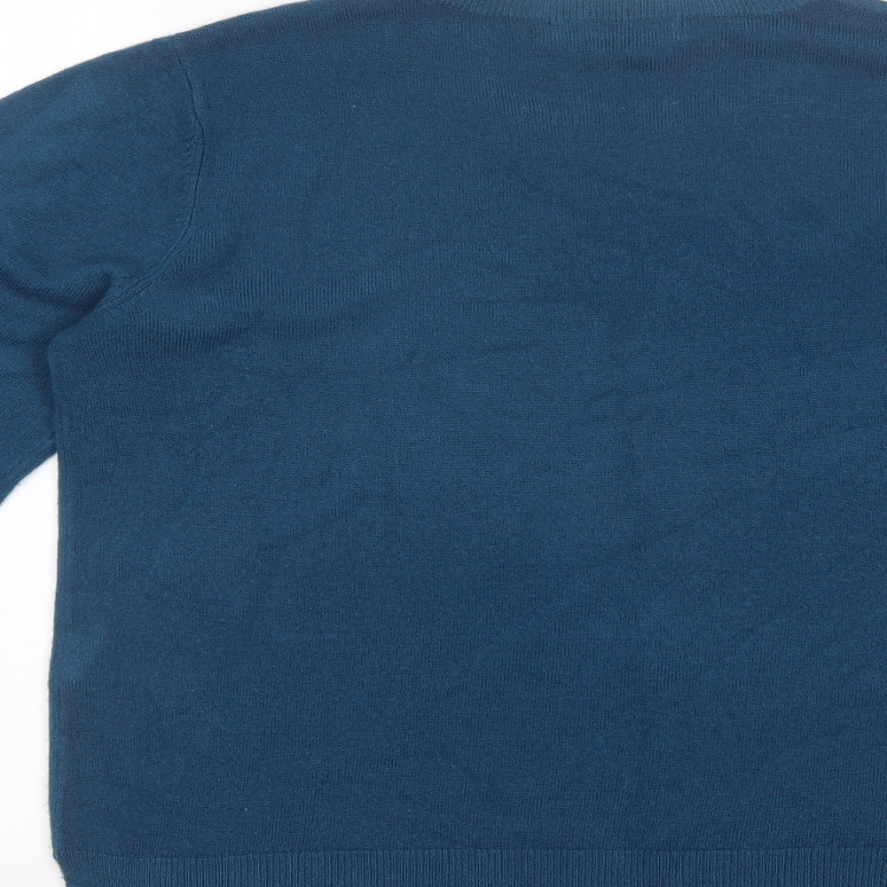 Womens UK Size 14 Marks and Spencer Blue Pullover Jumper