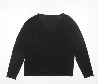 Womens UK Size S Soon Black Cardigan Jumper