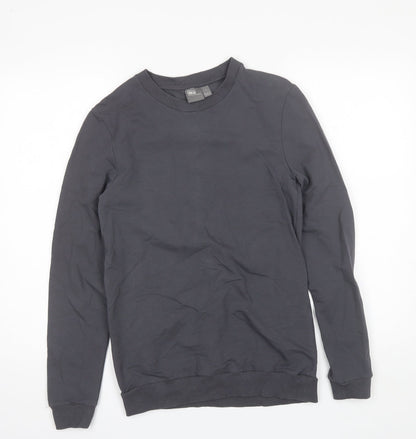 ASOS Mens Grey Round Neck  Cotton Pullover Jumper Size XS