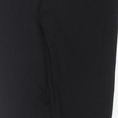 Elegant's Womens Black  Polyester Trousers  Size 14 L27 in Regular