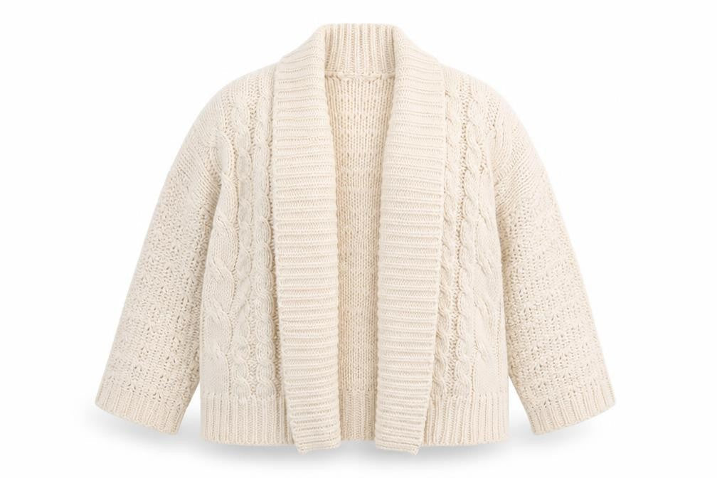 Womens UK Size 14 Debenhams Ivory Cardigan Jumper