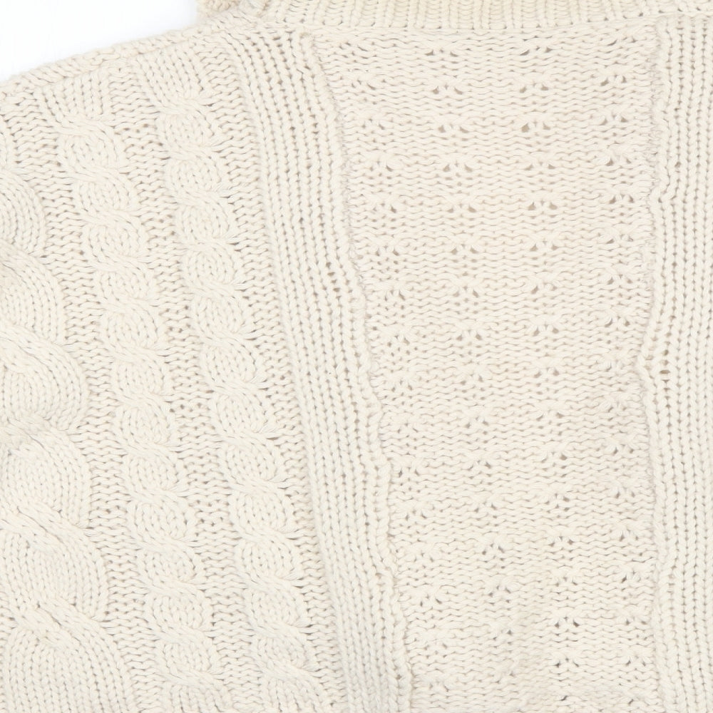 Womens UK Size 14 Debenhams Ivory Cardigan Jumper