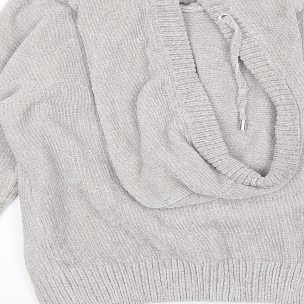 Brand and care label for Primark women’s grey polyester pullover hoodie size 2xs