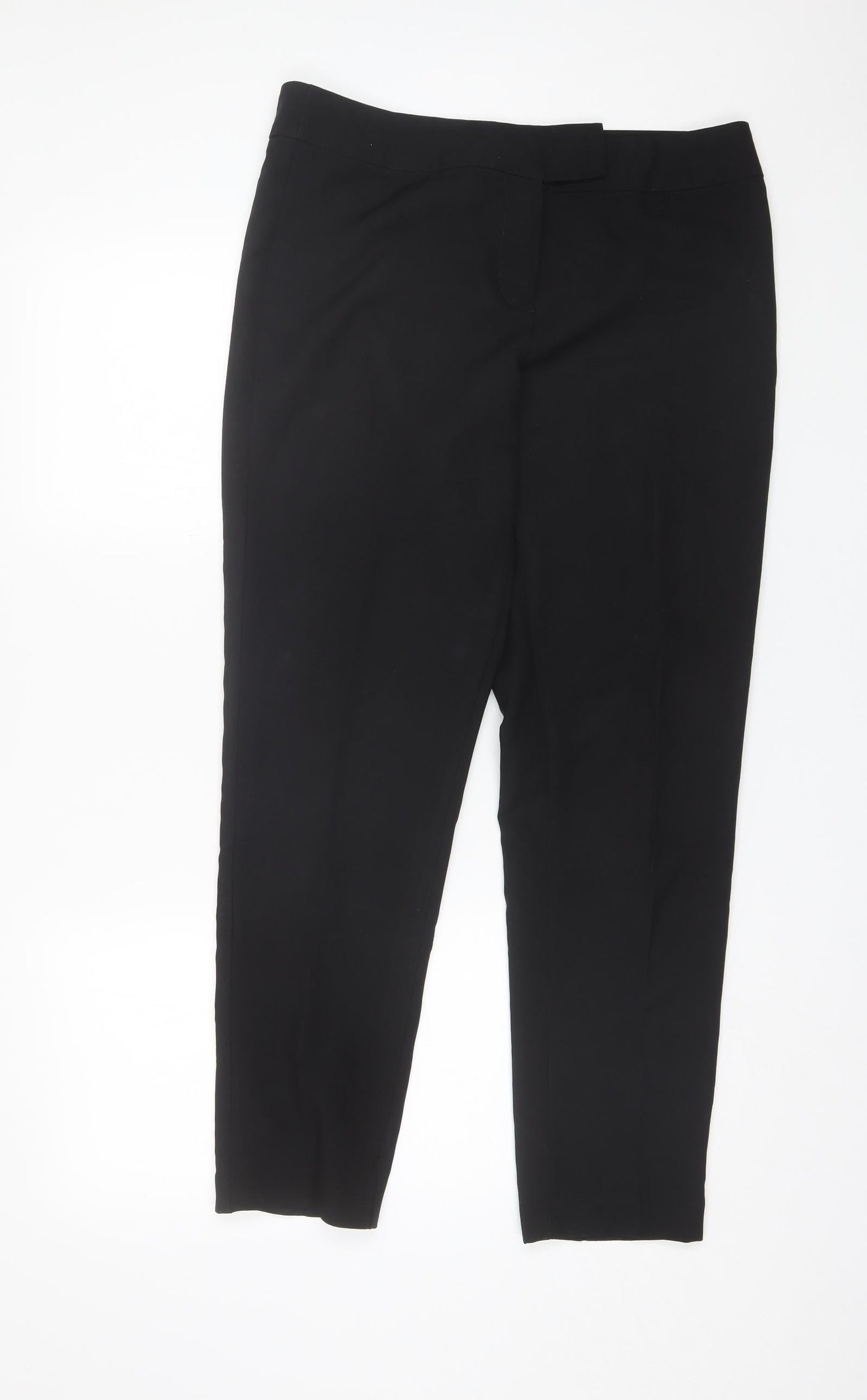 George Womens Black  Polyester Dress Pants Trousers Size 12 L28 in Regular