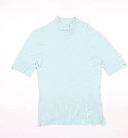 Womens UK Size 12 Wallis Blue Basic Blouse