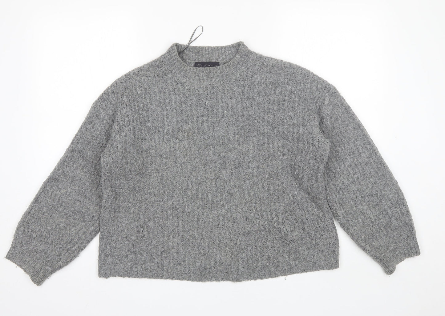 Womens UK Size S Marks and Spencer Grey Pullover Jumper