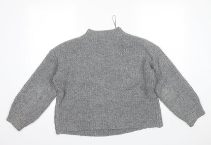 Womens UK Size S Marks and Spencer Grey Pullover Jumper