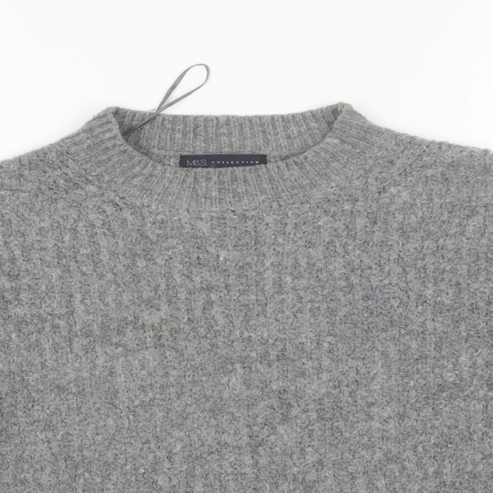 Womens UK Size S Marks and Spencer Grey Pullover Jumper