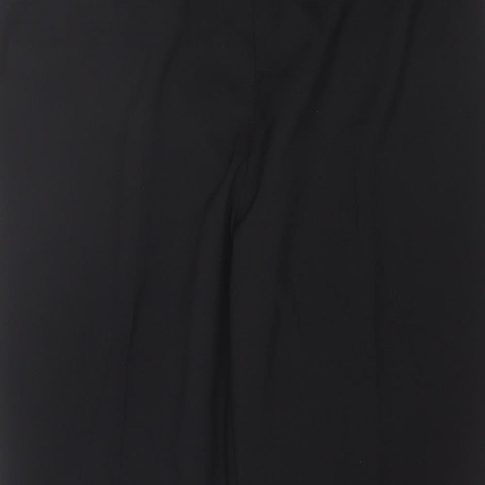 Womens UK Size 14 Papaya Regular Fit Dress Pants Black Trousers