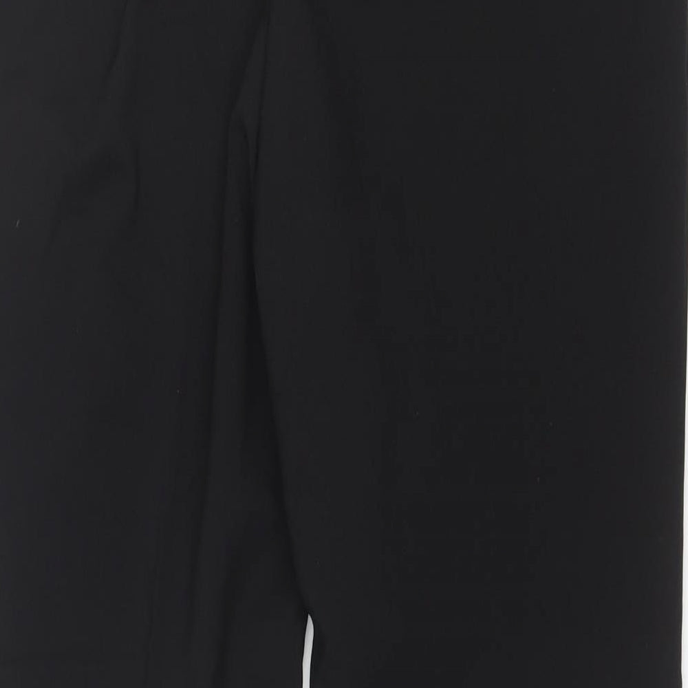Womens UK Size 14 Papaya Regular Fit Dress Pants Black Trousers