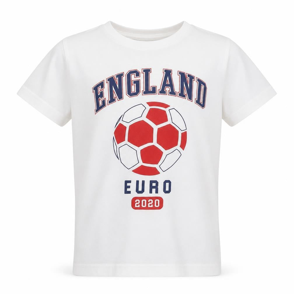 Front view of Primark boys’ white cotton basic t-shirt, size 7-8, years round neck