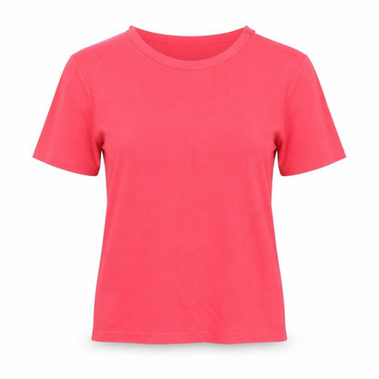 Womens UK Size 10 Damart Pink Basic T-Shirt