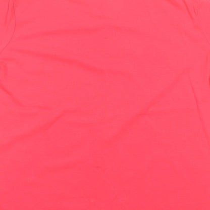 Womens UK Size 10 Damart Pink Basic T-Shirt