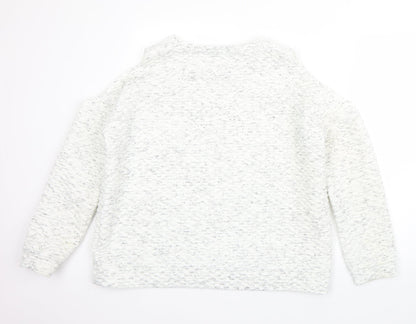 Womens UK Size 18 Select White Pullover Jumper