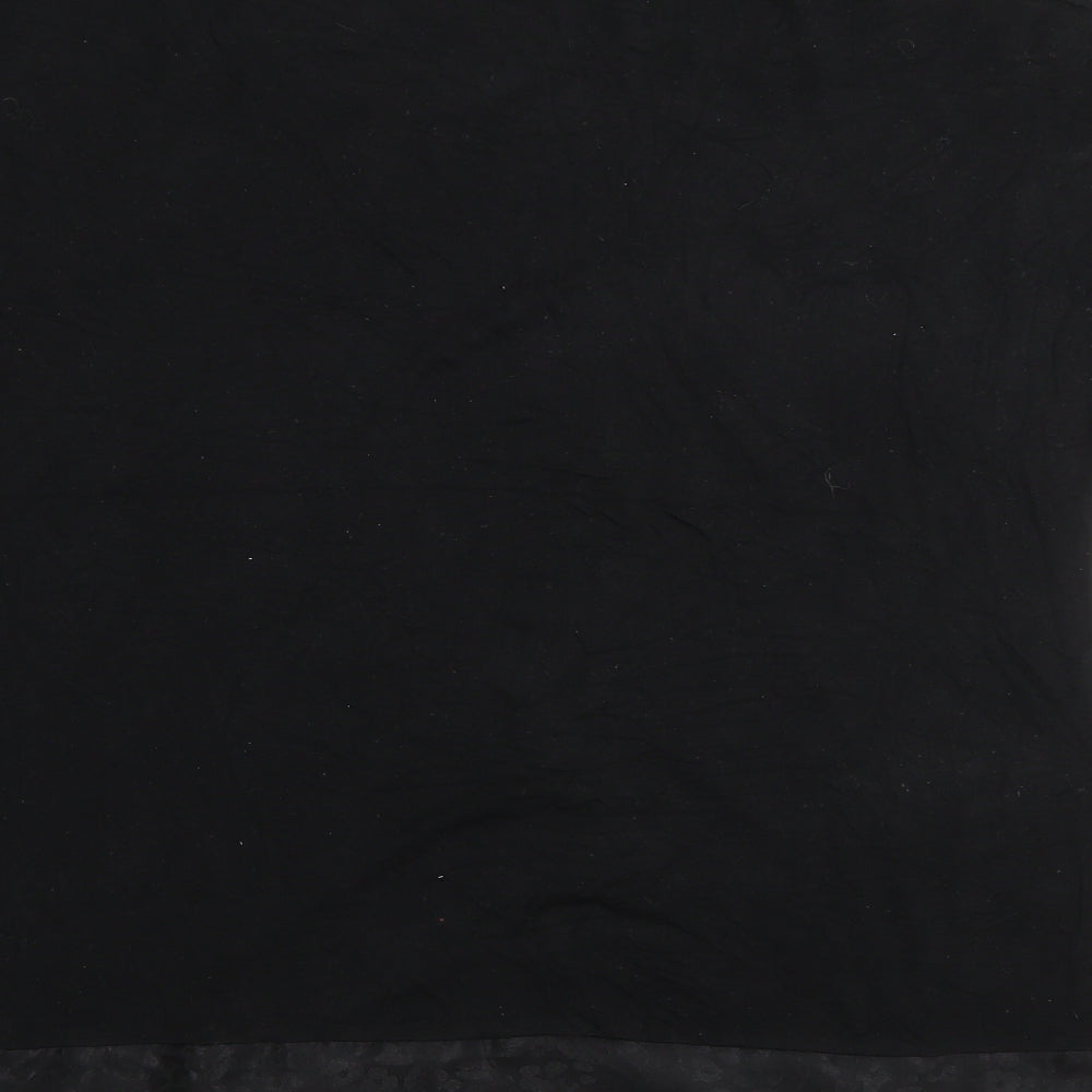 George Womens Black  Viscose Basic T-Shirt Size 18 Round Neck