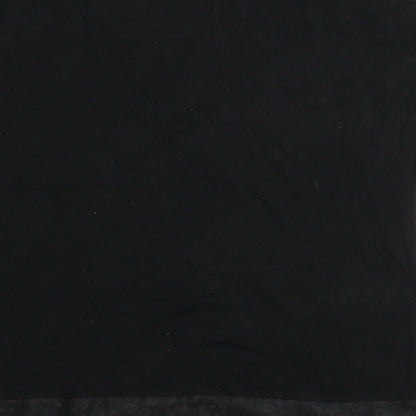 George Womens Black  Viscose Basic T-Shirt Size 18 Round Neck