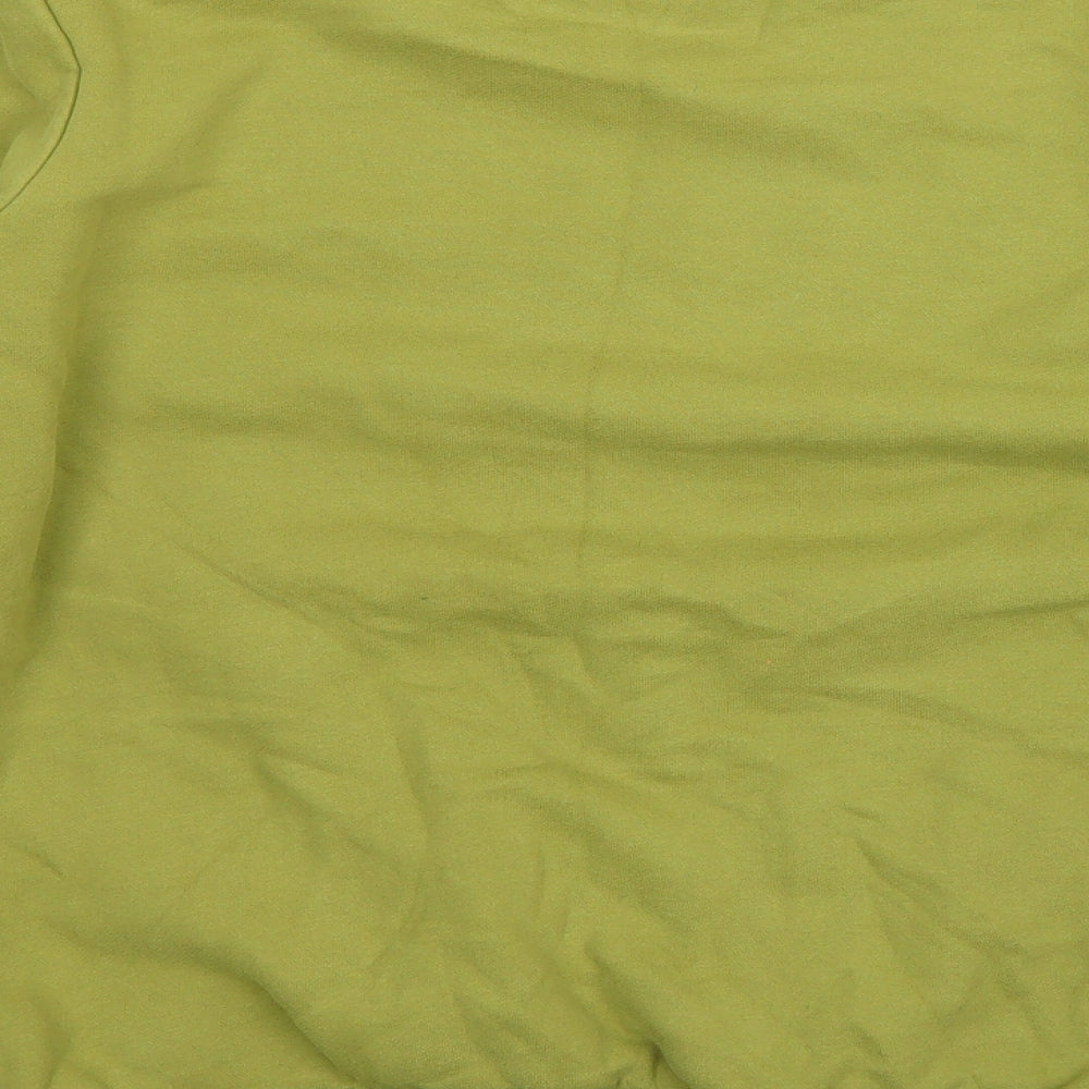 Sanctum Mens Green  Cotton Pullover Sweatshirt Size S