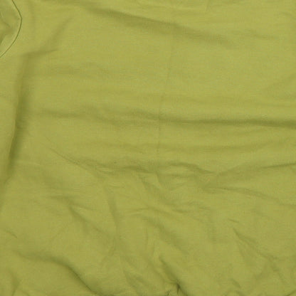 Sanctum Mens Green  Cotton Pullover Sweatshirt Size S