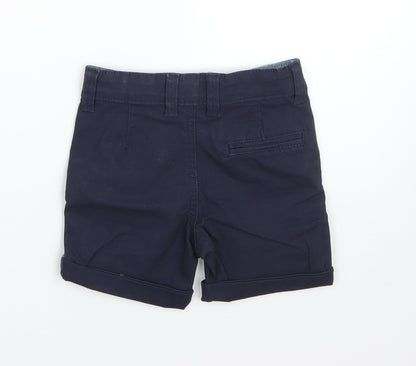 Denim Co Boys Blue  Cotton Cargo Trousers Size 18-24 Months
